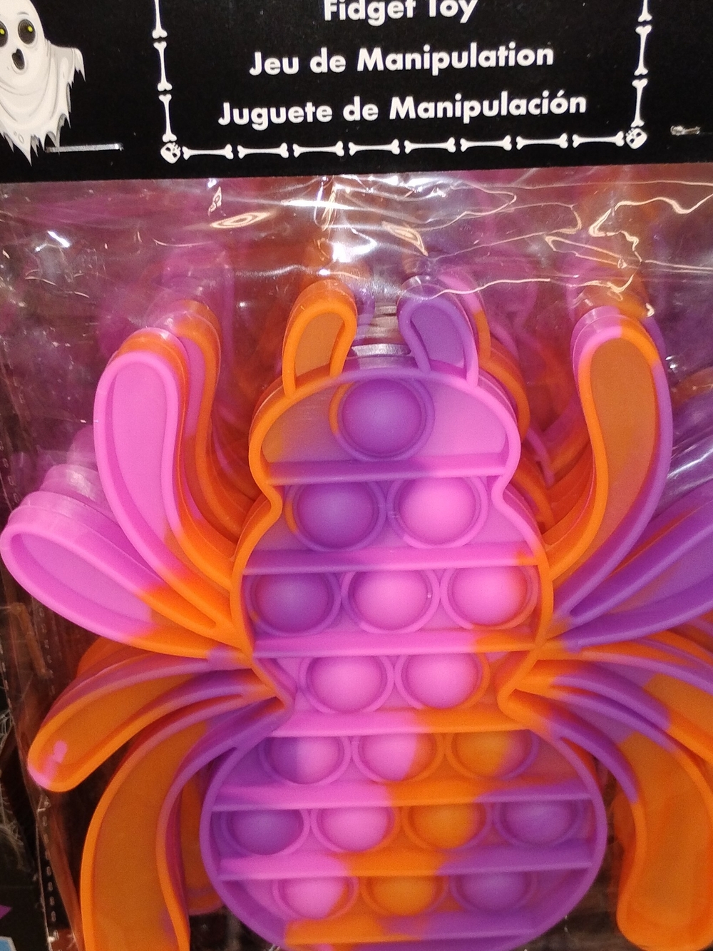 Halloween Purple & Orange Spider Pop-it Sensory Fidget Toy